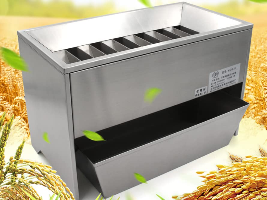 FZHBLTY Stainless Steel Sample Divider, Sample Divider for Grain, Wheat, Bean, and Corn Seeds (HGG-II)