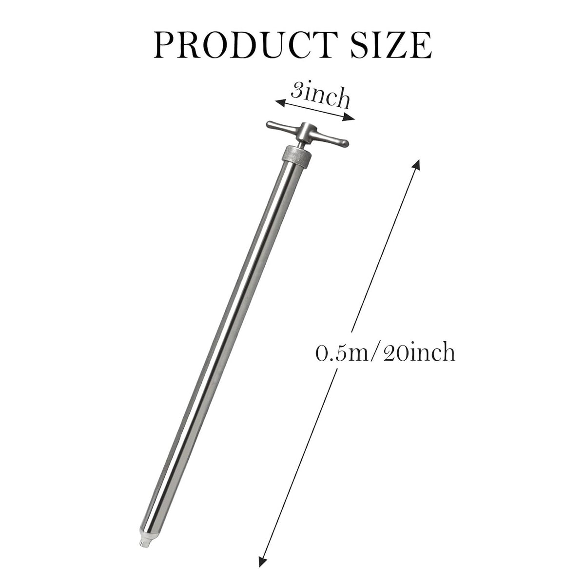 20 Inch Stainless Steel Drum Thief Sampler