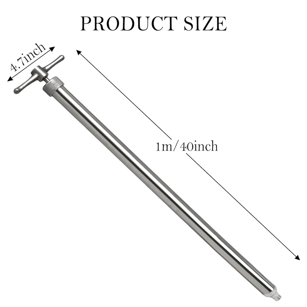 Drum Thief Sampler, 350mL.These Stainless Steel Liquid Samplers are Designed to Extract Samples from Drums, Tanks, and Rail Cars.(40inch)