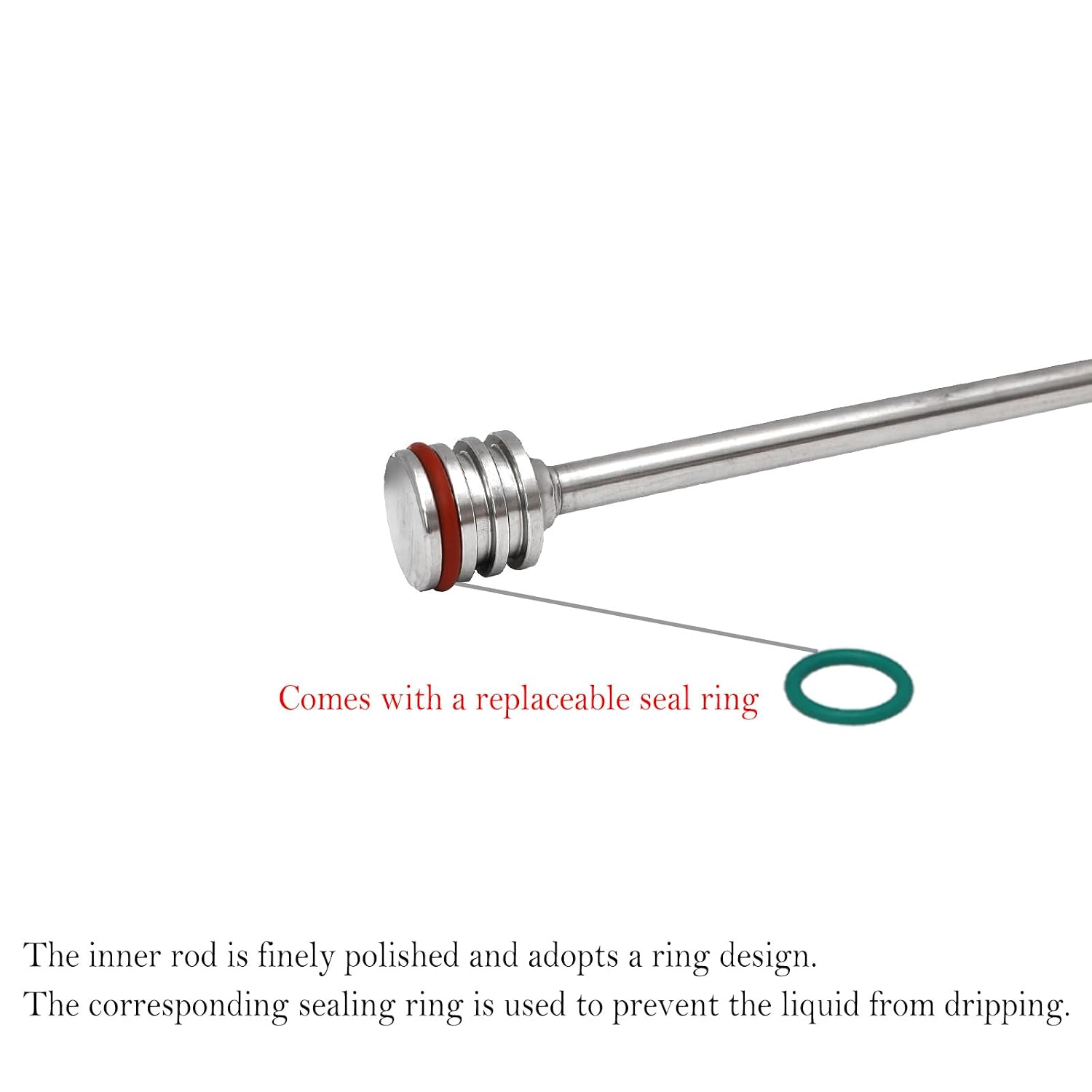 Drum Thief Sampler, 350mL.These Stainless Steel Liquid Samplers are Designed to Extract Samples from Drums, Tanks, and Rail Cars.(40inch)