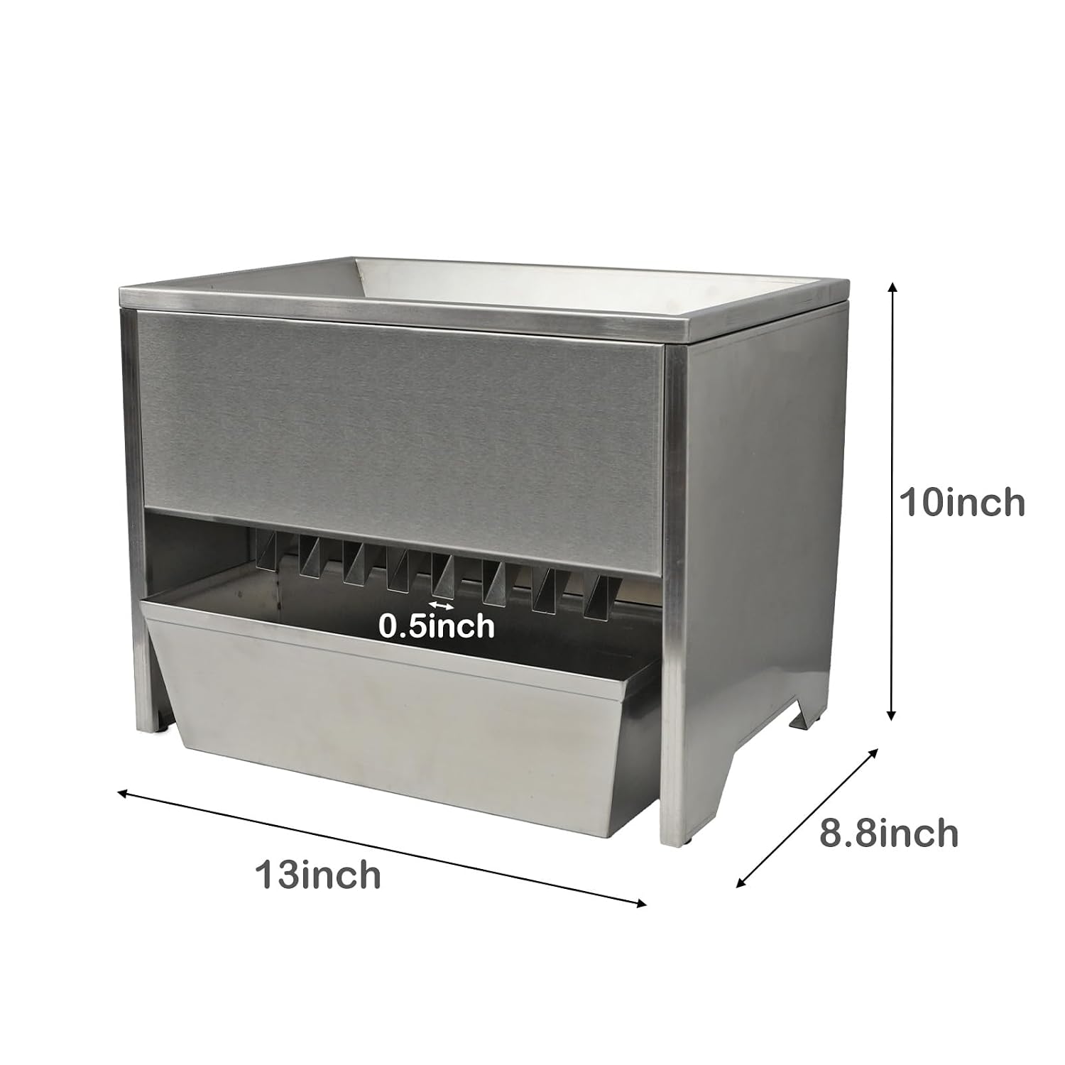 Stainless Steel Sample Divider Easy-to-Use Sample Divider for Grain, Wheat, and Beans, Compact, Durable, and Efficient for Lab Testing and Accurate Sample Distribution (HGG-I)