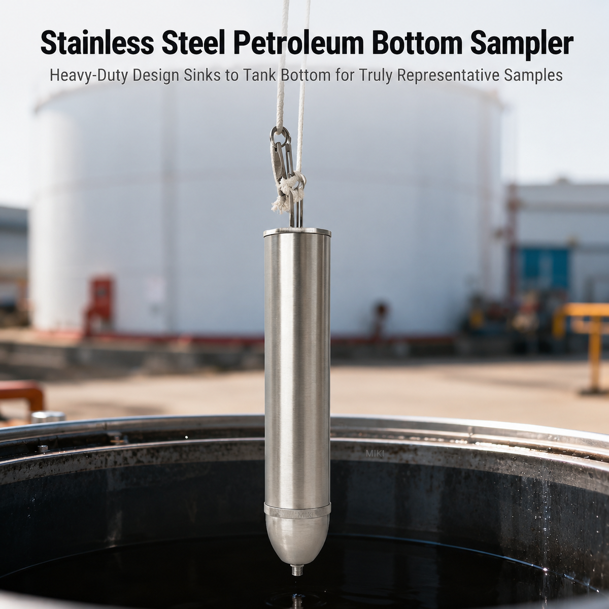 FZHBLTY 304 Stainless Steel Petroleum Bottom Sampler, 33.8 oz
