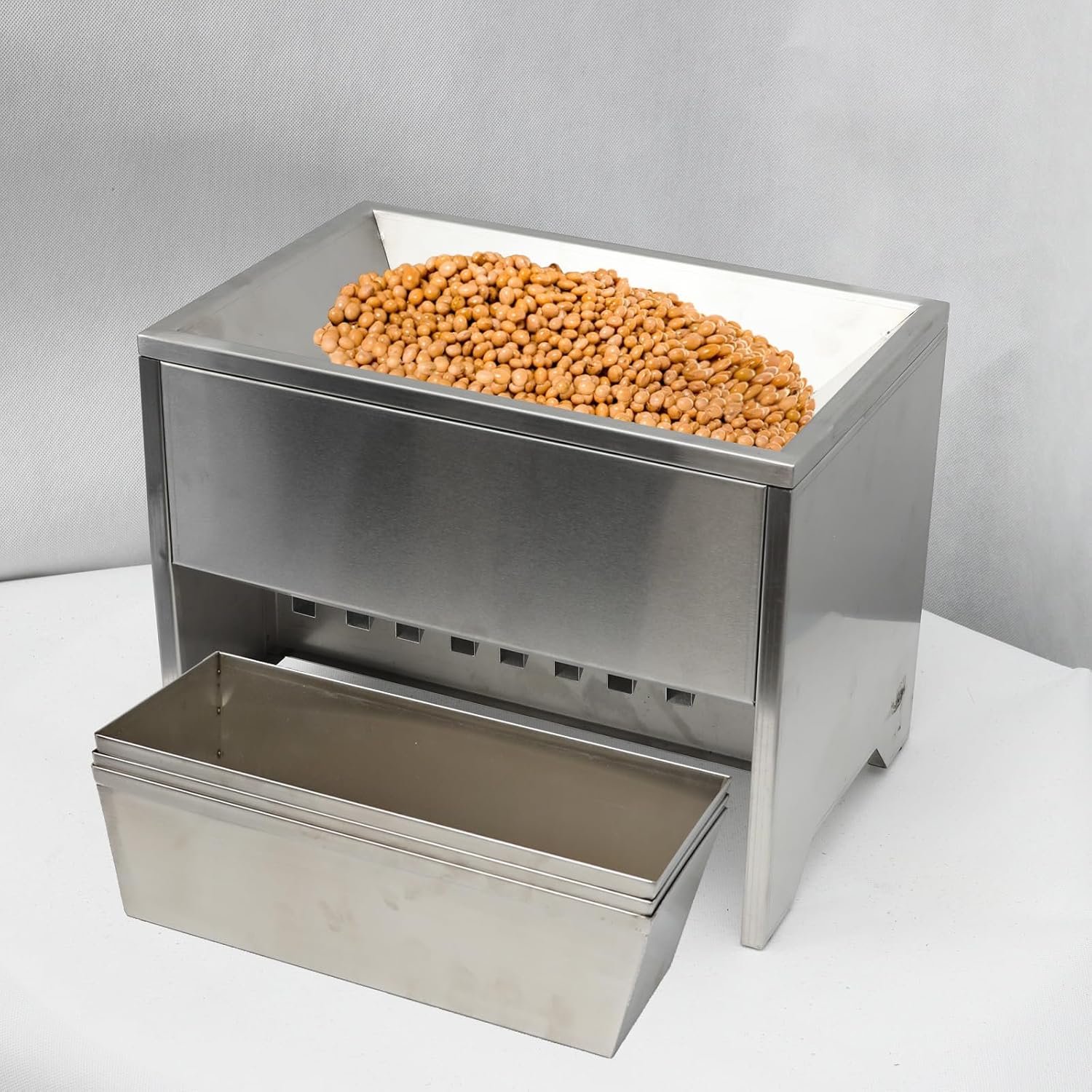 Stainless Steel Sample Divider Easy-to-Use Sample Divider for Grain, Wheat, and Beans, Compact, Durable, and Efficient for Lab Testing and Accurate Sample Distribution (HGG-I)