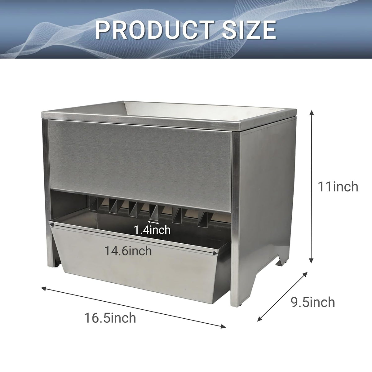 FZHBLTY Stainless Steel Sample Divider, Sample Divider for Grain, Wheat, Bean, and Corn Seeds (HGG-II)
