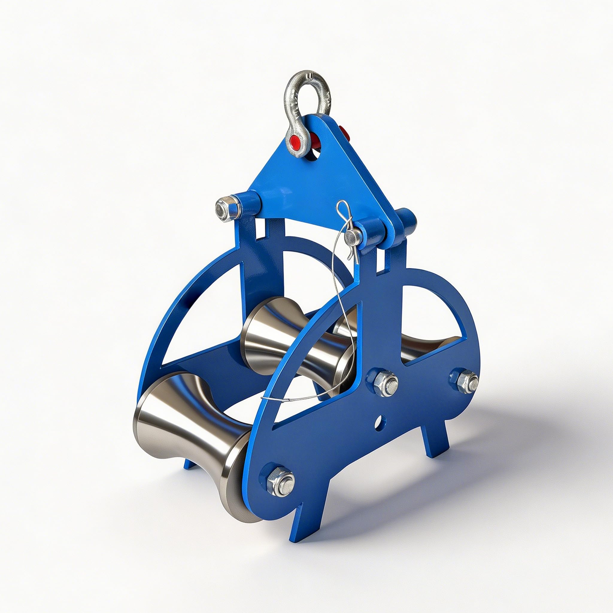 Cable Sheave, Cable Pulling Sheave for Power Installation, Stainless Steel Cable Puller Sheave with 30KN Load Capacity, Smooth Hoisting Wheel for Underground Wiring and Cable Trench